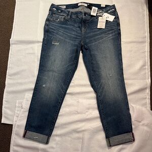 Torrid NWT Boyfriend Jeans rolled cuff distress denim plus size 16
